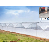 Serre agricole intelligente 8x30m, système hydroponique, structure de serre, kit complet