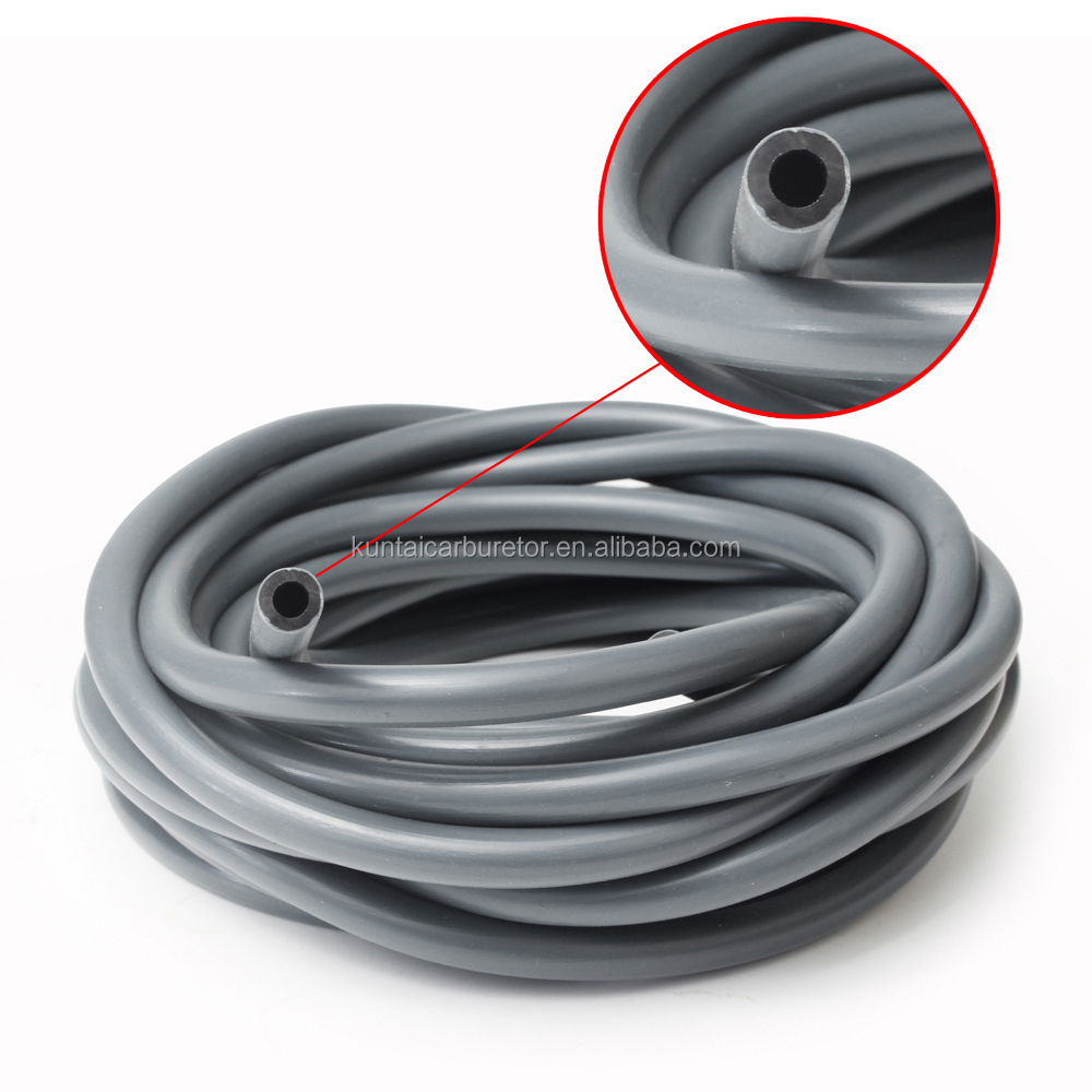Универсальный Резиновый усиленный топливный шланг, черная трубка 5 мм x 8 мм для бензинового масла, дизельного мотоцикла
