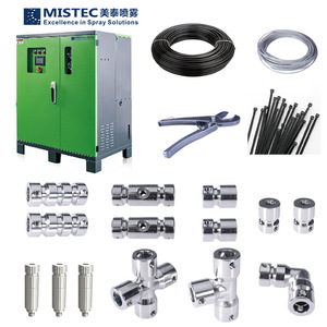 Sistema de Desodorización por Pulverización de Micro Niebla de Alta Presión Mistec para Estaciones de Transferencia de Basura y Desinfección de Granjas Ganaderas - Product Image 1