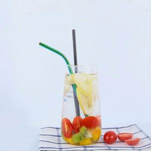 Wholesale <b>Drinking</b> <b>Straws</b> Set Reusable Metal Logo Bent Straight 304 Stainless Steel <b>Straw</b> Brush Bar Accessories - Product Image 3