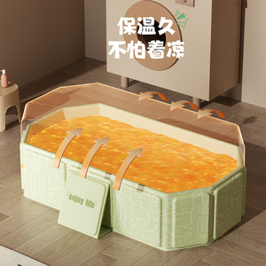 Baignoire pliable Lan Hua pour bébé, grande taille, 0-3 ans, plastique, sans installation, pour nouveau-nés et enfants - Product Image 4