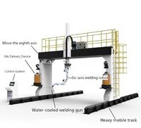 Robot de soldadura con motor de enlace de nueve ejes y tecnología de engranajes para soldadura de construcción de estructuras de acero de servicio pesado