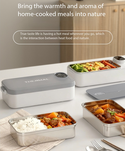 Lonchera Eléctrica Portátil, Recipiente <span class=keywords><strong>de</strong></span> <span class=keywords><strong>Acero</strong></span> <span class=keywords><strong>Inoxidable</strong></span> 304, Alimentación USB, Diseño sin Agua Añadida, para Calentar Comidas en la Oficina, el Automóvil y <span class=keywords><strong>de</strong></span> Viaje - Product Image 4