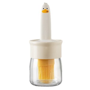 Silicone Oil <b>Brush</b> <b>Bottle</b> With Lid Heat Resistant For Cooking Baking Grilling Kitchen Use - Product Image 5