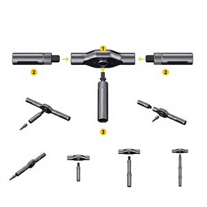 Juego de Destornilladores Magnéticos de Trinquete de 42 Piezas con Múltiples Puntas (Phillips/Plano/Torx/Hexagonal) y Estuche de Almacenamiento para Reparación de Muebles y Bricolaje - Product Image 4
