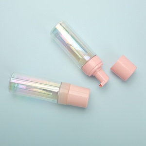 Wholesale Custom Luxury Empty <b>Shampoo</b> Lotion <b>Bottle</b> 100Ml Pink <b>Pump</b> Bubble Facial Cleanser Plastic Cosmetic Package Foam <b>Bottle</b> - Product Image 5