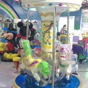 Parque de Atracciones de madera para niños, carrusel redondo, 3/6 jugadores - Product Image 2