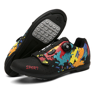 Chaussures de vélo sans lacets de style nouveau, plates, printemps-été, pour hommes et femmes, vélo de route, VTT, semelle rigide - Product Image 6