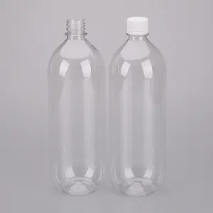 1 리터 청량 음료 병을 포장하는 주스 750 ml 양 큰 수용량 투명한 플라스틱 애완 동물 병을 위한 플라스틱 병