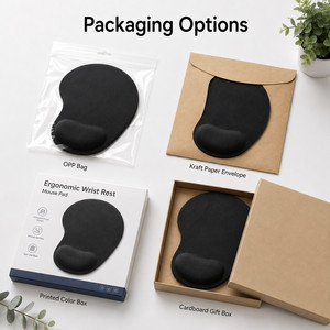 Custom Logo Ergonomic <b>Wrist</b> <b>Rest</b> Mouse Pad Memory Foam Non-Slip Water Resistant Mousepad for Office Gaming Business Gift - Product Image 6