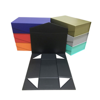 Boîte d'emballage en carton rigide pliable gris avec logo personnalisé, gaufrage UV, fermeture magnétique, recyclable pour parfums, artisanat, bougies, cadeaux