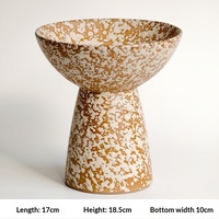 Assiette à fruits en porcelaine fine de style Wabi Sabi, motif encre éclaboussée blanche, pour hôtel, gîte, décoration artistique, salon, table basse