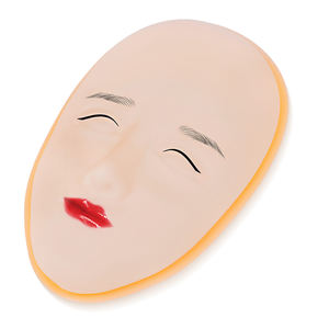 Siliconen Training Hoofd Microblading Levert Private Label Make-Up Praktijk Gezicht <span class=keywords><strong>Latex</strong></span> Microblading Praktijk Huid - Product Image 5