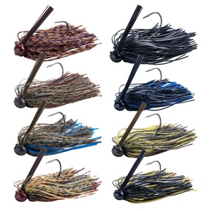 <span class=keywords><strong>Jig</strong></span> de pêche à la ligne en tungstène avec jupe, <span class=keywords><strong>pour</strong></span> la pêche au bar, lot de 8 pièces - Product Image 1