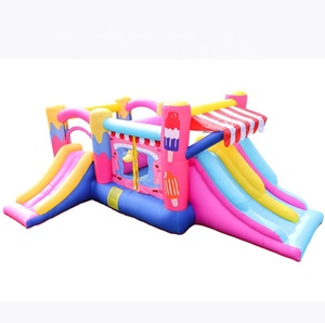 Castillo de salto inflable para niños de la marca Candy para fiestas Casa de rebote temática de helados a la venta para negocios - Product Image 1