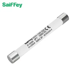 Saiffey SFPV-1085 PV Cylindrical Fuse Link 10x85mm Switch Disconnector Fuse DC 1500V Ceramic Fusible Link