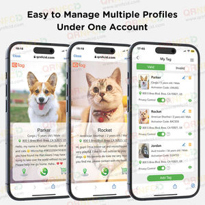 Collar de Identificación para Perros y Gatos con Código Bidimensional, Resistente al Agua, Ecológico, de Plástico Duradero, con Diseño Clásico de Animales Personalizado - Product Image 4