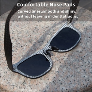 Gafas de Sol Polarizadas de Alta Calidad, Modernas y de Lujo para Hombre, Logotipo Personalizado, Fibra de Carbono Real, Gafas de Sol de Moda - Product Image 5