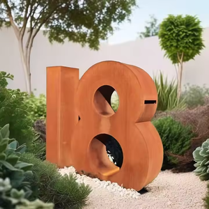 Room Freestanding Waterproof Corten Steel <b>Drop</b> <b>Box</b> Parcel Newspaper <b>Box</b> Large Mailbox - Product Image 1