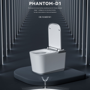 WC Smart di Lusso con Bidet, Controllo Vocale, Telecomando, Sedile Riscaldato, Scarico Automatico, Apertura Automatica del Coperchio, Drenaggio P-Trap/S-Trap - Product Image 1
