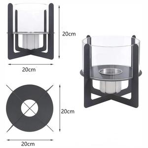 Nuevo Diseño de Mini Chimenea de Patio, <span class=keywords><strong>Brasero</strong></span> Portátil de Acero Inoxidable para Mesa, <span class=keywords><strong>Brasero</strong></span> de Etanol sin Humo con Decoración de Adoquines - Product Image 2