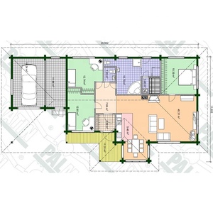 Maison <span class=keywords><strong>en</strong></span> <span class=keywords><strong>bois</strong></span> préfabriquée à bas prix avec <span class=keywords><strong>garage</strong></span> - Product Image 1