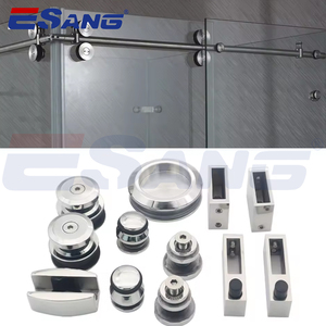 Kit de quincaillerie en verre pour salle de bain ESANG 8-12MM Ss304 douche <span class=keywords><strong>porte</strong></span> <span class=keywords><strong>coulissante</strong></span> raccord en verre - Product Image 3