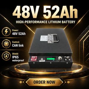 <b>48V</b> 52Ah Lithium Ion <b>Battery</b> Pack with CAN BMS 100A LG M52VT Cells for Lawn Mower Robot Golf Cart - Product Image 2