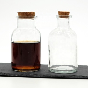 Labs-botella reactiva de cristal de borosilicato alto, marrón, 125ml, sin plomo, con cuello ancho, con corcho Natural, tapón, botella de almacenamiento para boticario - Product Image 6