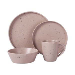 नॉर्डिक शैली गर्म बेच चीनी मिट्टी के बरतन tableware सेट तिल पोल्का डॉट प्लेट प्रतिक्रिया शीशे का आवरण चीनी मिट्टी का कटोरा प्लेट मग - Product Image 4