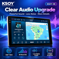 KSOY-06 Radio DVR Mobil Android Audio Mobil Android Layar Sentuh Universal Navigasi GPS Kamera 360 6+128G Wireless Carplay FM AM