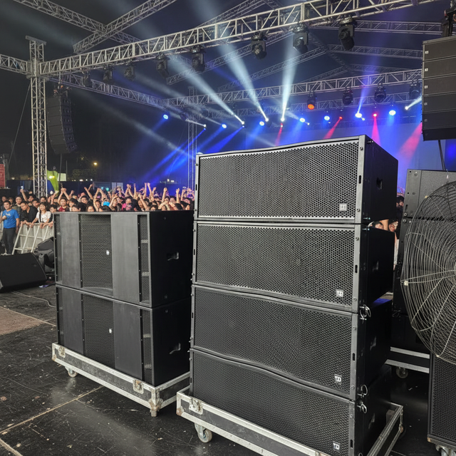 Used Bob Geo S1230 12 Inch Line Array Passive Speaker System Professional Stage Sound Equipment for Events