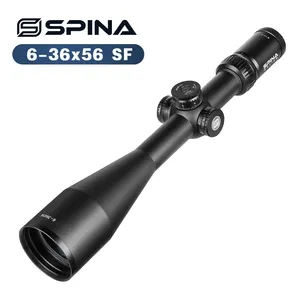 SPINA optik 6-36x56 uzun mesafe 38mm SF avcılık kapsam sight için mighty silah nişan dürbünü açık spor eğitimi