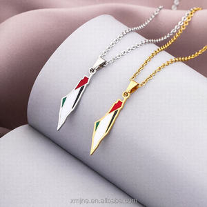 <span class=keywords><strong>Europa</strong></span> América <span class=keywords><strong>Israel</strong></span> y Palestina <span class=keywords><strong>mapa</strong></span> colgante collar de acero inoxidable personalidad de la moda colgante - Product Image 2