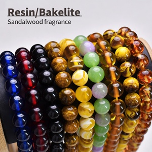 YS379 Chapelet en bakélite, perles en résine <span class=keywords><strong>ambre</strong></span>, chapelet <span class=keywords><strong>russe</strong></span> de la Baltique, Tasbih Tesbih, chapelet en perles de plastique, Tasbeeh en résine plastique - Product Image 3