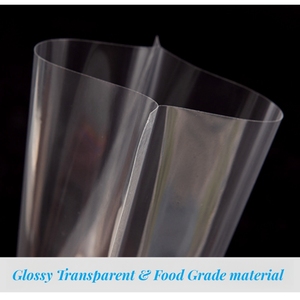 Saco plástico laminado transparente, saco tubular a vácuo Coex, saco a vácuo para resfriamento rápido e embalagem de frutos do mar congelados. - Product Image 4