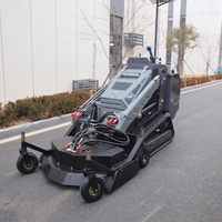 Mini-chargeuse sur chenilles Sea Hawk V1000, compacte, diesel, 25 CV, moteur Briggs & Stratton, débroussailleuse