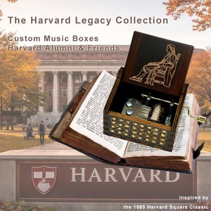 Caja Musical de Madera con Manivela, Regalo <span class=keywords><strong>Popular</strong></span> para la Graduación de la Universidad de Harvard 2026, Canción Personalizada - Product Image 1