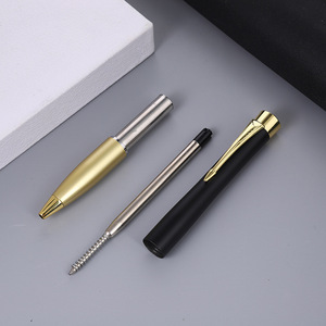 Bolígrafos de Metal de Alta Gama con Punta Giratoria, Tinta Negra de 0.5 mm, Venta al por Mayor, Cuerpo Liso Promocional, Personalizado para Publicidad - Product Image 4