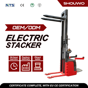 Điện máy xếp 1.5 tấn và 2 tấn xách tay tất cả các điện nhỏ không gian sử dụng 5 m nâng cao đa chức năng Pallet điện <span class=keywords><strong>Stacker</strong></span> - Product Image 3