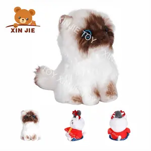 Venta al por mayor estilo caliente gato blanco de peluche de juguete gato de dibujos animados animales de peluche de juguete