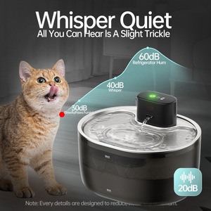 JiaBei Dispensador de Agua Recargable para Mascotas de Acero Inoxidable, Circulación Automática de Agua, Gran Capacidad, Bebedero para Perros y Gatos - Product Image 6