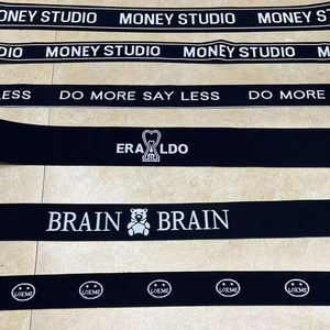 Custom Jacquard Striped Nylon Sports Bra Band High Tenacity Elastic 10-50mm Width Underwear <b>Webbing</b> Herringbone Waistband - Product Image 2