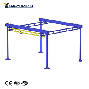 Grúa Modular Ligera con Certificación CE, con Polipasto de Cadena, 2t, para Sistema de Estación de Trabajo, Diseño Modular Tipo Lego, Todo Incluido - Product Image 1