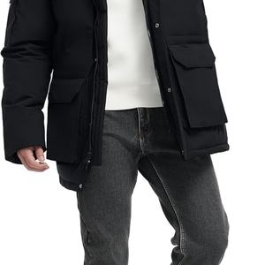 2025 Men's Techwear <b>Waterproof</b> Long Down Jacket - Warm Insulated 90% Duck Down Hooded Winter Cold Weather <b>Parka</b> - Product Image 6