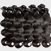 Extensions de cheveux humains naturels brésiliens non traités, ondulés, à pointes épaisses, 20-26 pouces, 12A, 100% naturels, en lot