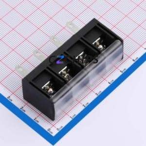 DBT40H-13.0-4P-BK-P Barrier Terminal Block P=13mm Connector ( Pitch: 13mm )( Rated Current: 40A )( Rated Voltage: 600V ) - Product Image 2