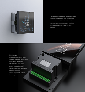 Panel de control en miniatura <span class=keywords><strong>con</strong></span> interruptor de relé dual inteligente L9 para soluciones de gestión de iluminación inteligente doméstica e industrial - Product Image 3