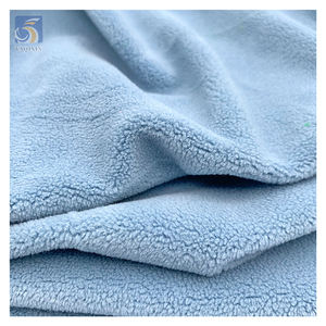 Produttore di Guangzhou un lato in pile spazzolato tessuto in maglia Anti pillola in poliestere Spandex Micro pile polare tessuto - Product Image 4