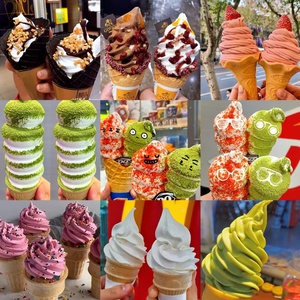 2200 Wát thương mại Máy làm kem 3 hương vị 20-28l mỗi giờ với <span class=keywords><strong>precooling</strong></span> vào ban đêm và máy bơm không khí mềm máy làm kem - Product Image 6